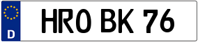 Truck License Plate